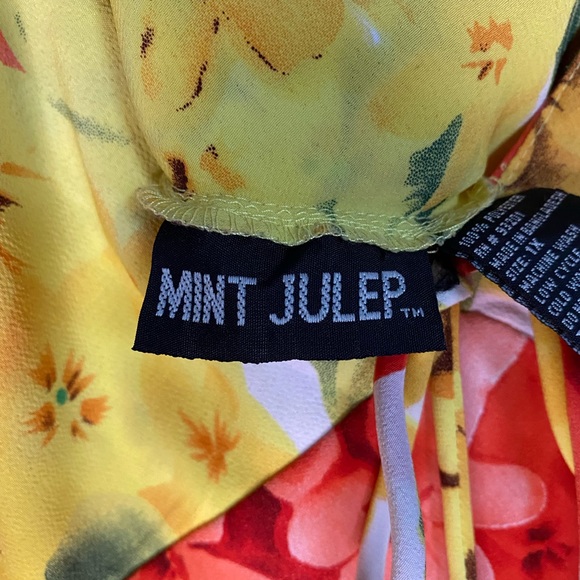 Mint Julep Beach Tropical Flower Vacation 1X Dress - Picture 5 of 6